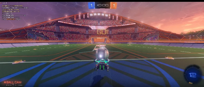 A Rocket League goal replay embedded in a Discord message